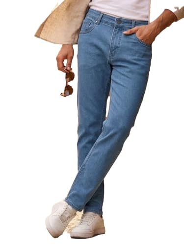 Image of Urbano Fashion Men's Slim Fit Mid Rise Washed Jeans Stretchable