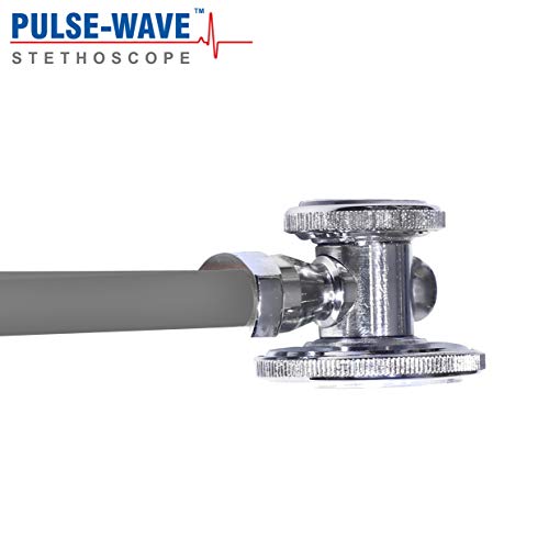 Image of Pulse-Wave Rappaport stethoscope Dual Head Latex Free Dual Tube Stethoscope Dual Head Stethoscope Rappaport stethoscope. (Black) (Grey)
