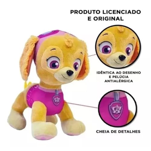 Skye De Pelúcia Tam. G Original Patrulha Canina Paw Patrol