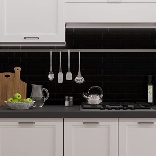 Avant Decor | Stone Composite Subway Tile | Peel And Stick Kitchen Backsplash Tiles | Stick On Wall Tiles | Easy Diy Installation | 5” X 5” | Sample Tile #TOP3