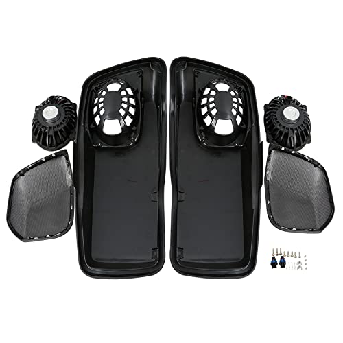 Tapa para Alforjas con Bocinas 5x7 Green-L para Harley Touring miniatura 6