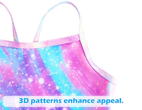Image of Snowheart Girls Swimsuit One-Piece Bathing Suits Multicolor Kids Sport Summer Beach Swimwear for 2-12 Years Old