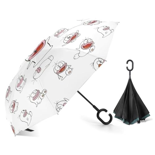 長傘 Reゼロから始める異世界生活 レム 逆さ傘 逆折り式 逆さに