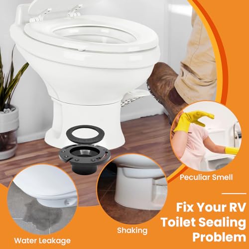 Image of 385345892 Waste Ball Seal Kit For RV 320 300 R34120 Toilet Seal Replaces | 34120 Waste Ball Seal 385311658 RV Toilet Seal 3Inch Socket Floor Flange For RV Toilet Seal Replaces