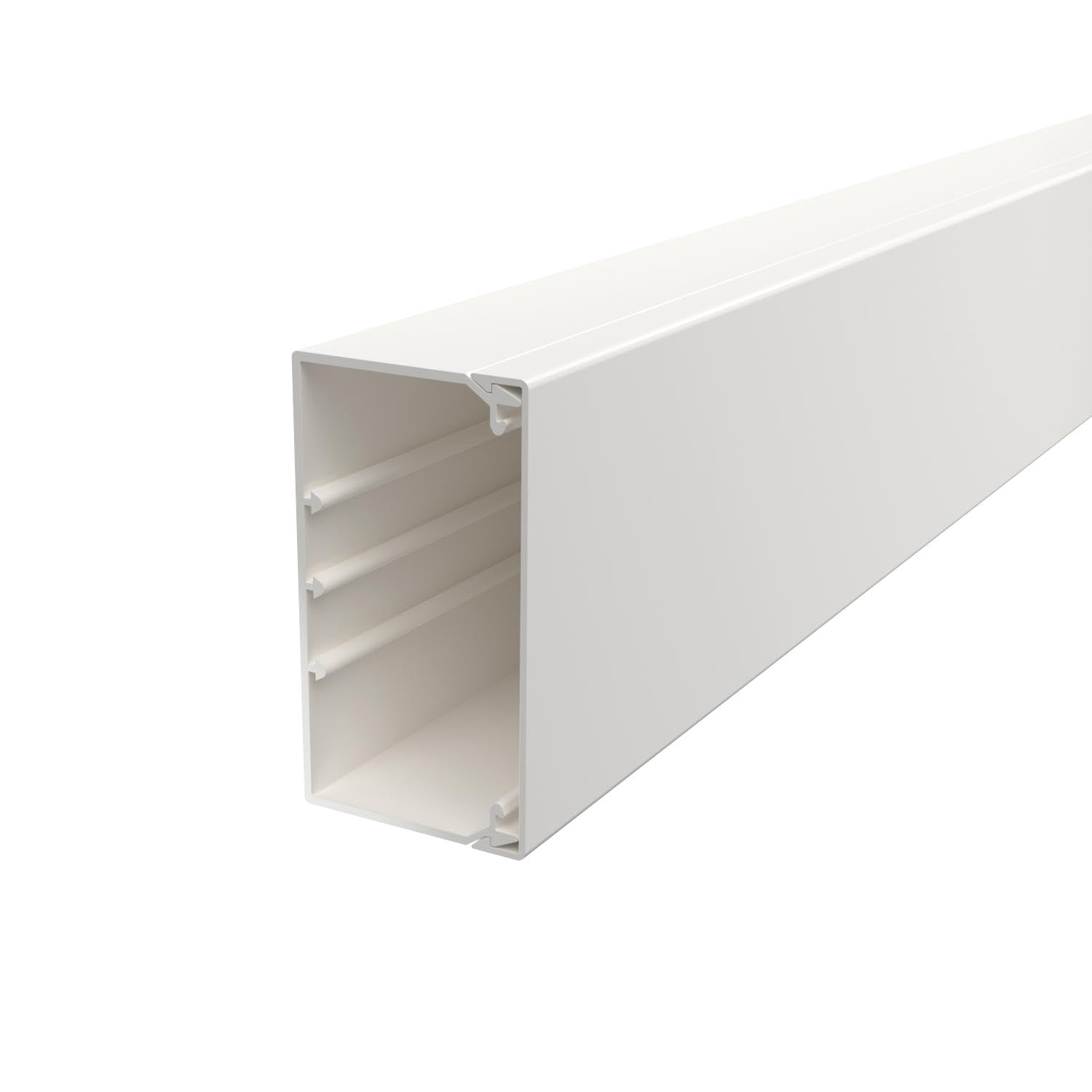 OBO Bettermann WDK60110RW WDK kanał kablowy PCV, czysta biel, 60 x 110 x 2000 mm