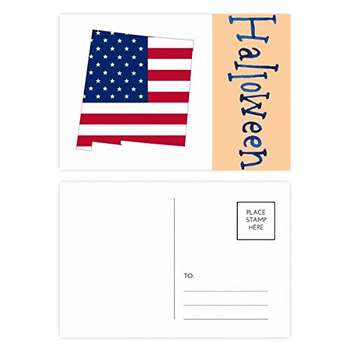 Cartes postales Amérique drapeau étoiles pour Halloween : lot de 20 cadeaux souvenirs originaux