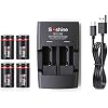 CR2 Rechargeable Battery and Charger 15270 3.0V Battery for Golf Rangefinders, Telescopes, Electric Toys Smoke Alarms