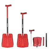 LICHUXIN Pala para Nieve, Pala para Quitar Nieve retráctil para Exteriores de Invierno, Pala para descongelar de aleación de Aluminio Ultraligera, Herramienta Manual para Quitar Nieve para Exteriores