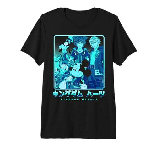 T-shirt Kingdom Hearts Disney vêtement graphique kanji manga et mode urbaine geek