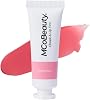 MCoBeauty - Cheek & Lip Tint - Duel Gel Cream Formula Buildable Color - Soft Radiant Finish - Soft Rose Shade - Tinta Pararabios, Liquid Blush for Cheeks & Lips