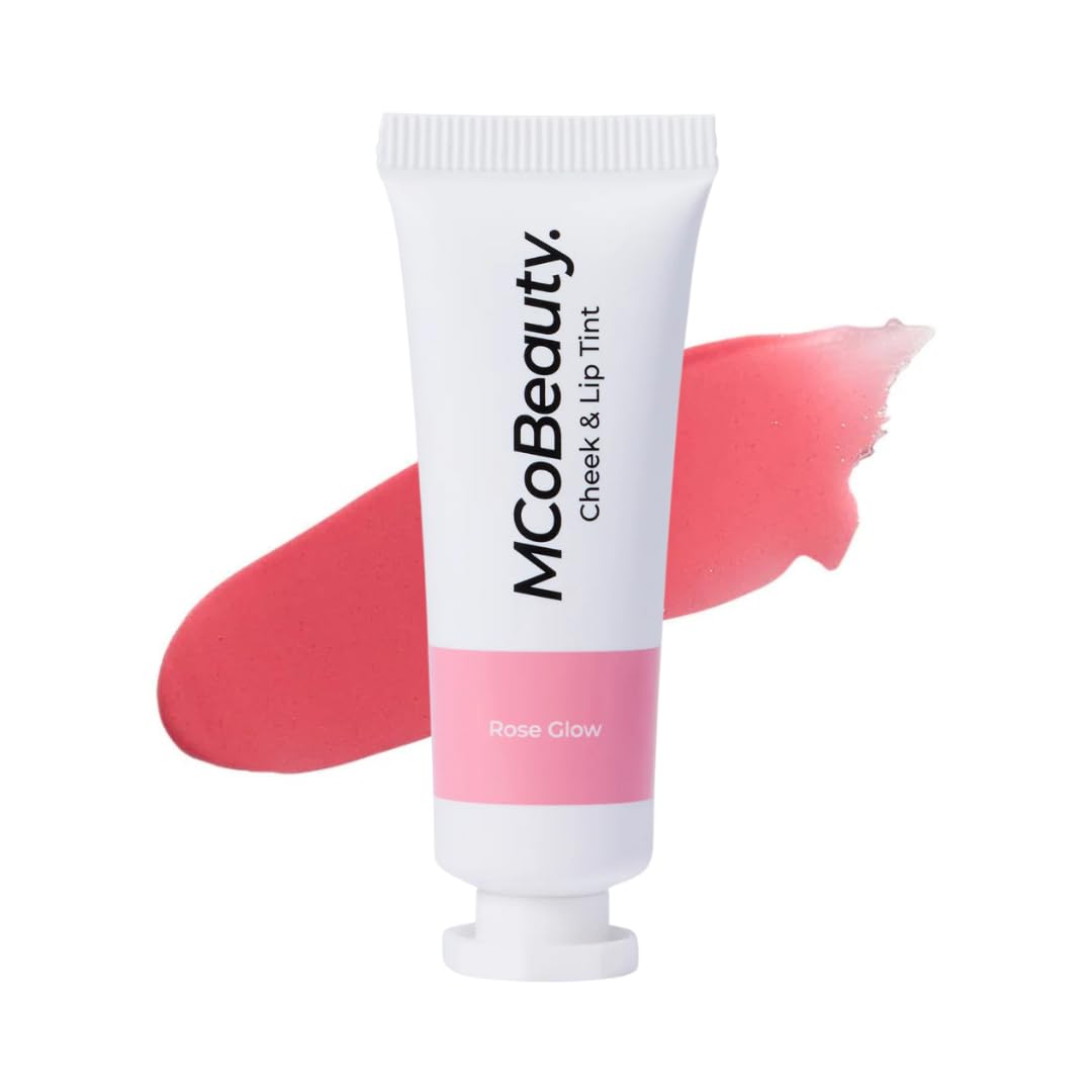 Cheek and Lip Tint - Dewy Gel-Cream Formula for Buildable Color - With a Soft Radiant Finish - Rose Glow Shade - Tinta para Labios, Liquid blush for Cheeks & Lips