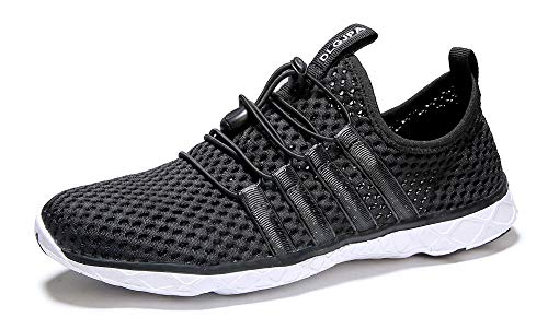 DLGJPA Men's Lightweight Quick Drying Water Shoes for Beach or Water Sports Slip On Walking Shoes Blackwhite 11 - Thumbnail 3
