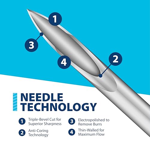 Image of Easy Touch 30 Gauge U-100 Insulin Syringes (30G 0.3cc 5 /16 inch) with 5 /16 inch Short Needle, 0.3cc (30 Unit Capacity), Bold Markings for Accurate Dosing, Disposable, Box of 100