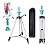 MYSWEETY Mannequin Head Holder, Portable Tripod Stand 55" Aluminum Alloy Adjustable Hairdressing Wig Head Stand Tripod Stand Holder with Carry Bag