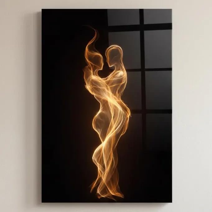 Lámina de pareja abstracta romántica en lienzo de 70x90cm sin marco para pared 4