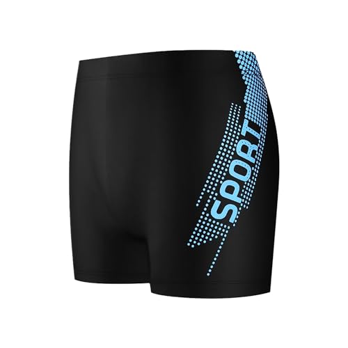 Cockatoo AM222-Printed Active Wear Men,Quick-Dry Sport Shorts for Men,Lake Blue,Size:2XL
