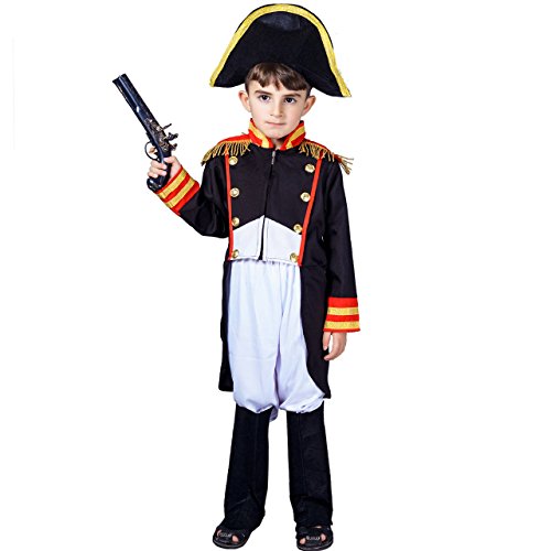 Disfraz Infantil Napoleón Azul Rojo Amarillo miniatura 2
