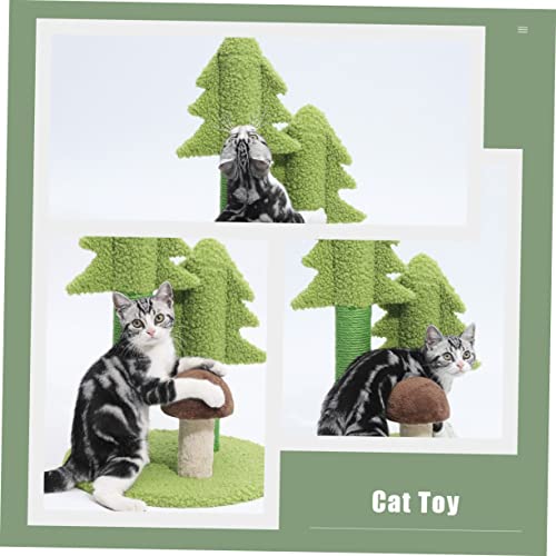 LIFKICH Moldura de gatinho escalada moedor de garra com haste de garra resistente ao desgaste design