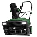 Prostormer 20-Inch Corded Electric Snow Blower, 15-Amp Motor, 30ft Throw Distance, 180° Chute Rotation & LED Light, Clears Driveways & Sidewalks Effortlessly
