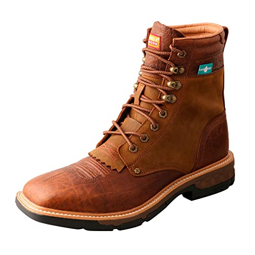 Image of Twisted X mens 8 inch Soft Toe Waterproof Lacer Work Boot