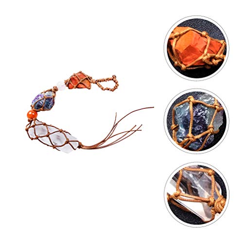 WINOMO 7 Cura Chakra Cristal Janela Decoração Do Carro Ornamentos Carro Pendurado Boa Sorte Shui Med