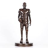 Statues Sculptures Bronze Statue Tom Brady Sculpture Célèbre Star du Sport Américain Figurine de Collection 10 Pouces