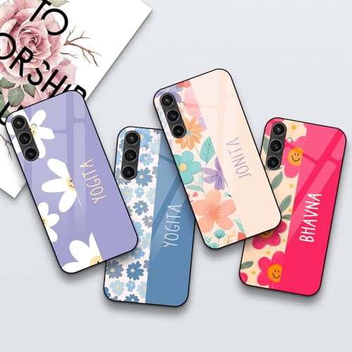 Image of COLORflow Back Cover Compatible with Samsung Galaxy S23 FE 5G | Floral Names Color Customized | Shockproof TPU Bumper with Camera Protection Back Cover Compatible with Samsung Galaxy S23 FE 5G, Multi