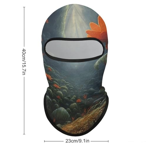 Balaclava para Hombres y Mujeres - Máscara de Naranja Flor de Naranjo para Ciclismo, Esquí y Actividades al Aire Libre miniatura 2