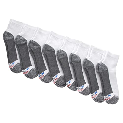 Hanes Ultimate Mens Socks, 8-Pair Hanes Ultimate Men S 8 Pack Ultra Cushion Freshiq Odor Control With Wicking Ankle Socks White, White, One Size Us #TOP2