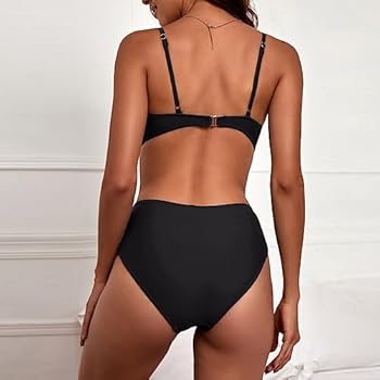 Wantonfy Badpak voor dames, tweedelig, gevoerd, beha, bikini, badpak Wantonfy Badpak voor dames, tweedelig, gevoerd, beha, bikini, badpak
