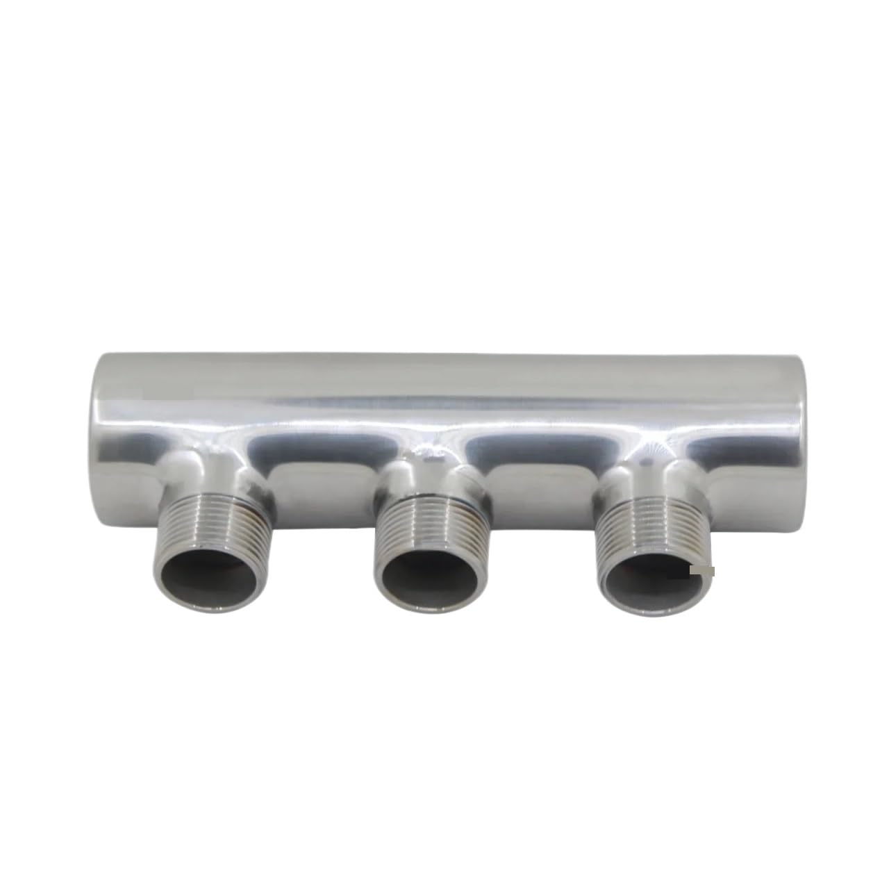 Collettore di distribuzione dell'acqua in acciaio inossidabile da 1" 3/4" for sistema di riscaldamento a pavimento 2-10 vie, un'estremità aperta(3-way)