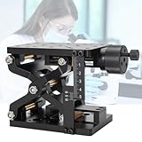 CHENNTAI Z-Axis Manual Lift Platform, 60mm Precision Positioning Stage Lab Jack Elevator with Scale Ruler for Machining Inspection Optics