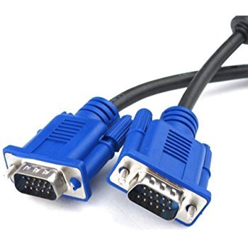 Image of PremiumAV 10024N VGA Cable Multicolor - 15-Pin Male to Male Analog Video Cable for PC, Monitor, Projector, Laptop - Durable and Reliable
