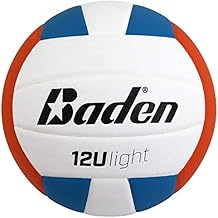 Baden | 12U Light | الألياف الدقيقة الناعمة | بطولة الشباب الرسمية 12U للكرة الطائرة الداخلية | 12U | الحجم الرسمي + الوزن | البرتقالي / الأزرق / الأبيض | USYVL معتمد