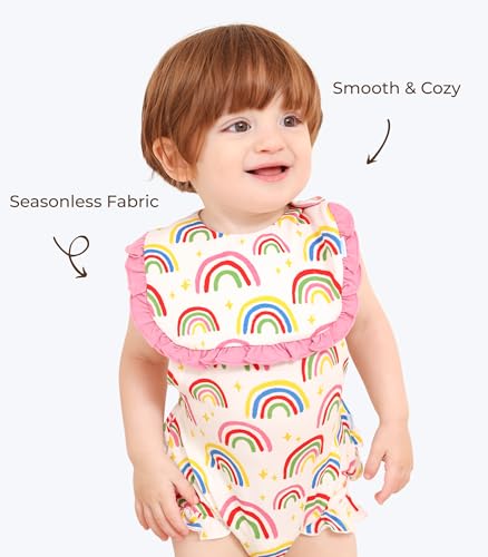 Baby Bibs-Viscose Made from Bamboo, 3 Pack Drool Bibs Baby Girl Bandana Bibs Adjustable Drooling and Teething Bibs4