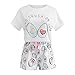 Produktbild ER-JI Pyjamas Frauen Nette Schlaf T-Shirt mit kurzen Hosen-Anzug, Sommer-Pyjamas,S
