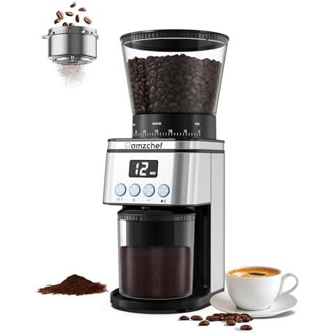AMZCHEF Electric Burr Coffee Grinder Cover