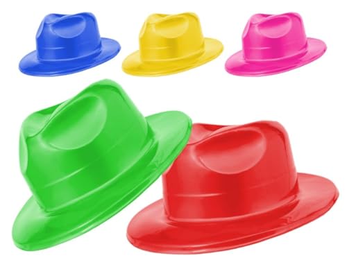 CAPRILO Lote de 15 Sombreros de Fiesta Decorativos en Colores Surtidos Cowboy Artículos de Cotillones. Complementos para Fiestas y Eventos. Decoración Original para Bodas, Comuniones y Cumpleaños.DC