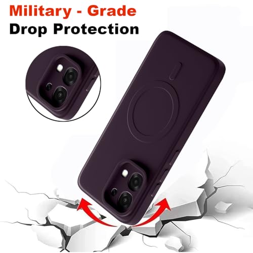 Image of Back Cover for Oppo F31 5G | MagFit Ring Design (Non-Magnetic) | Shockproof Protection | Anti-Slip Grip | Raised Camera Edges | Slim Protective Case for Oppo F31 5G / A6 Pro 5G / 4G (Purple)
