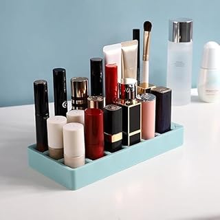 هولدر تنظيم الميكب من السيليكون احصلي على ترتيب مثالي لمستحضرات التجميل والإكسسوارات سهل التخزين والتنظيف مع التصميم الشبكي مقاس 18.9 ×|من عام