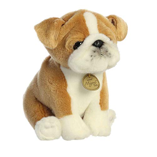 Pelúcia Cachorro Bulldogue Bulldog da Série Miyoni Aurora 18cms Altura