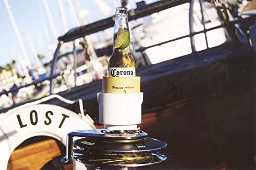 Captain Woody The Winch Wench Sailboat Cup Holder | 2 Pk | White