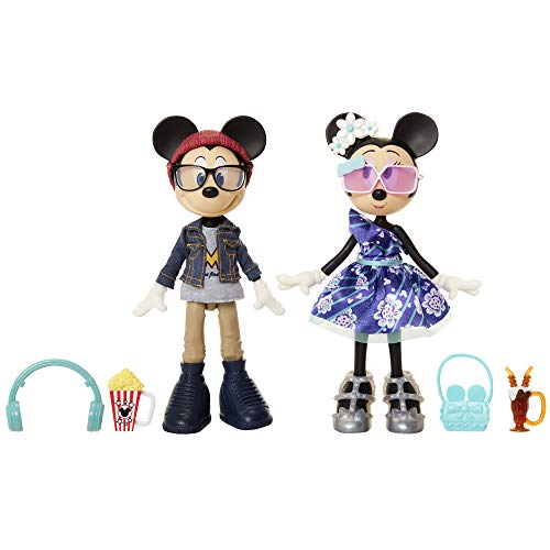 Minnie Mouse – Muñecas Minnie Mouse y Mickey Mouse con Vestimenta de Cine - Muñecas con Preciosos Detalles para Niñas 3 Años +
