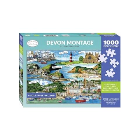 Otter House 1000 Piece Devon Montage Puzzle Cover