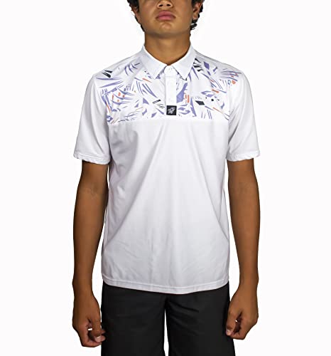 Boys Polo Shirt Perfomance Moisture Wicking Dry Fit Short Sleeve Fashion Print Athletic Golf Polo Shirts