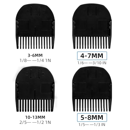 CR8GR8 Professional Guide Comb Fit Cutting Guider for Manscaped 3.0,4 Pack 8 Cutting Lengths from 1/8\"-1/2\" Inch Fit The Lawn Mower 3.0 Groin Hair Trimmer