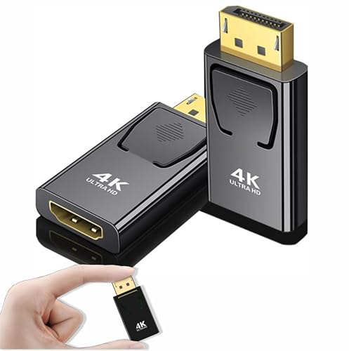 Adaptador Displayport para HDMI 4k, 2k, 1080p UHD (4K 60Hz) Displayport Macho x HDMI Fêmea (1 Unidad