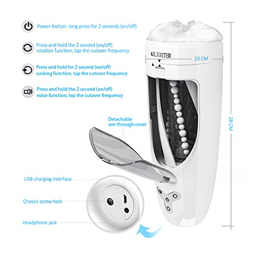 mastûrbador Mašćulíno Electric Cup Juġuete Sexuàl for Hombre 10 Modos de vibracao 100% à prova d'ag
