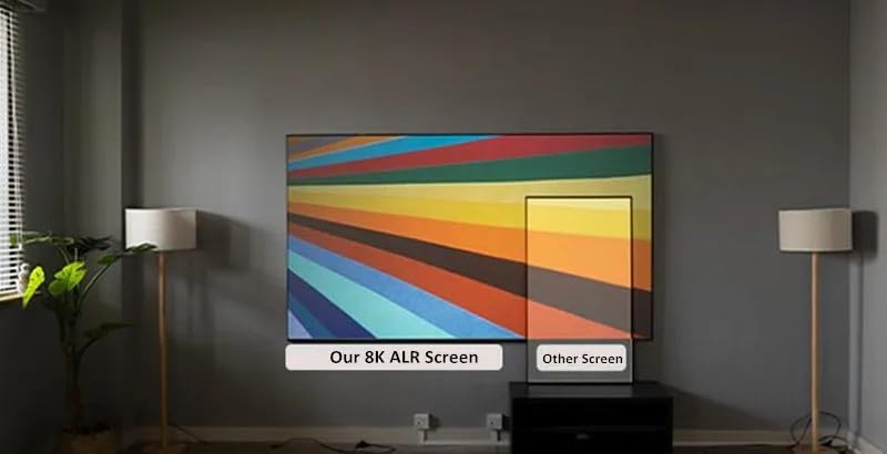 Pantalla de proyección 84 pulgadas 16:9 marco ultrafino miniatura 6