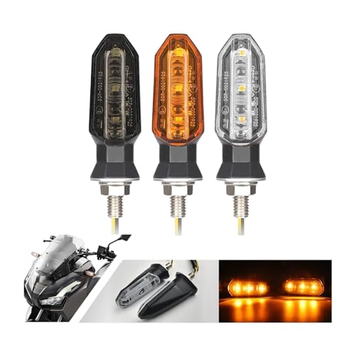 Intermitentes de moto universales para rutas seguras y giros urbanos con luz de 8mm 12V 2